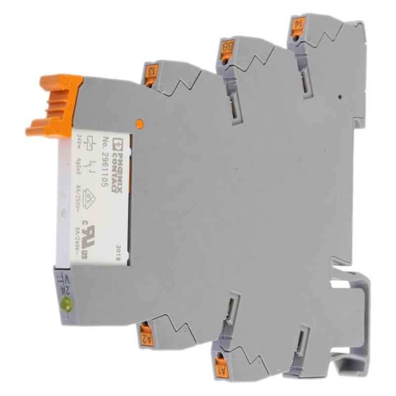 Phoenix Contact Electromechanical Interface Relay DIN Rail Mount 24V DC Coil 10A Switching Current 2900312