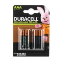 Duracell Rechargeable NiMH AAA Battery 1.2V 800mAh Duracell Recharge Ultra HR03 P4 PRE RS
