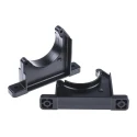 Georg Fischer Polypropylene Black Pipe Clip, 9mm Fixing Hole Diameter, 90mm Pipe Diameter 167060038