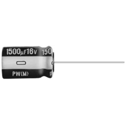 Nichicon Aluminium Capacitor 470 nF, 350V dc, Radial Through Hole PC Pin UPW2VR47MPD