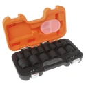 Bahco 14-Piece 1/2 in Hexagon Impact Socket Set with 280mm Length, Phosphate Finish, Alloy Steel D/S14