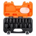 Bahco 14-Piece 1/2 in Hexagon Impact Socket Set with 280mm Length, Phosphate Finish, Alloy Steel D/S14