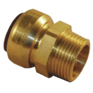 Pegler Yorkshire Brass Compression Tap Adapter Male R 1/2 in to Female Threaded 1/2 in 65267