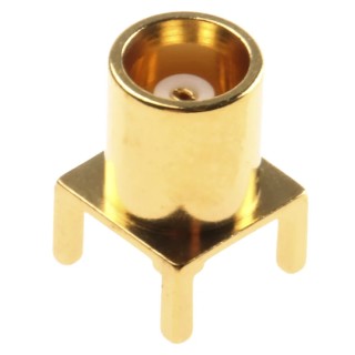 TE Connectivity Coaxial Connector Through Hole MCX 50 Ω Straight Body Solder 829558-4