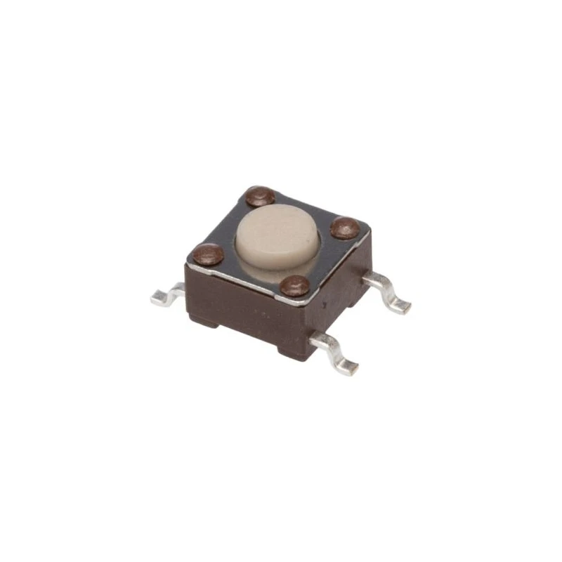 TE Connectivity White 0.7 mm Actuator Surface Mount Momentary Tactile Switch FSM2JSMAATR