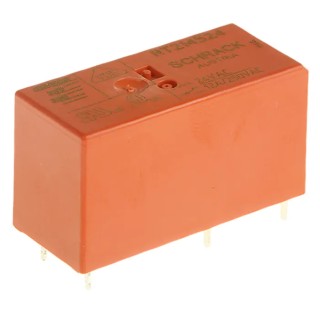 TE Connectivity PCB Power Relay 24V ac Coil 12A Switching Current SPDT RT214524