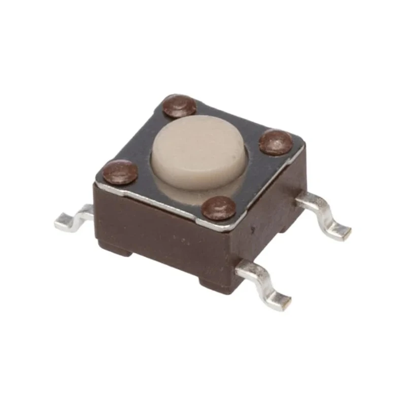 TE Connectivity White 0.7 mm Actuator Surface Mount Momentary Tactile Switch FSM2JSMAATR