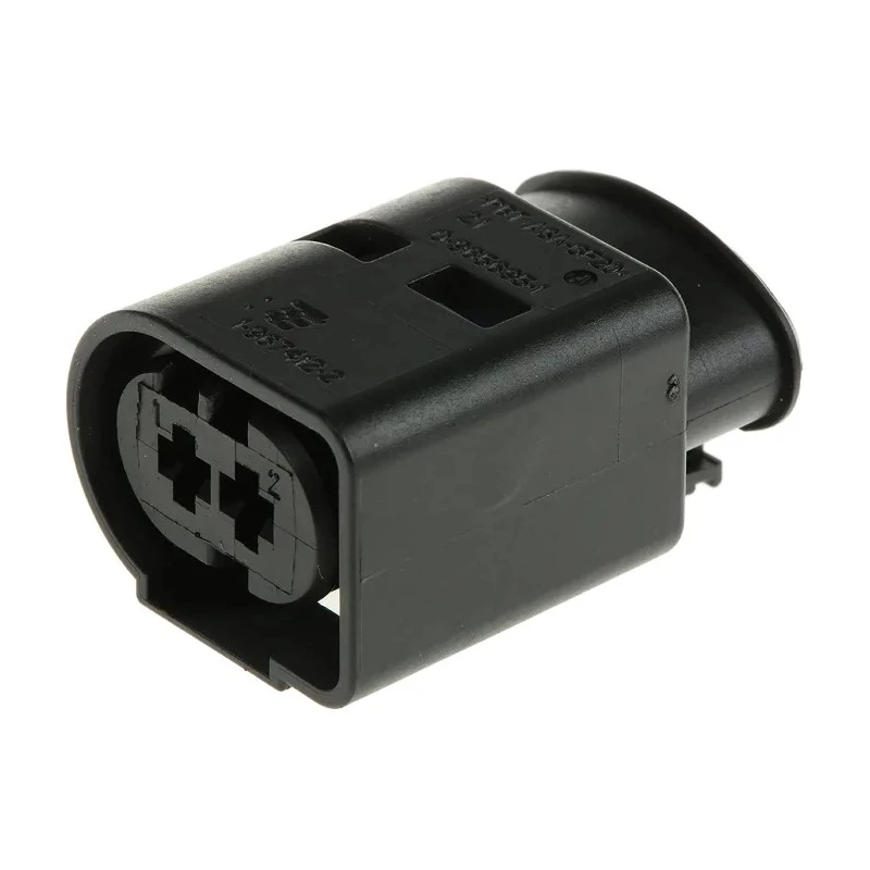 TE Connectivity Junior Power Timer Automotive Connector Female Black Cable 2 Way Crimp Termination 1-967412-2