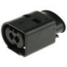 TE Connectivity Junior Power Timer Automotive Connector Female Black Cable 2 Way Crimp Termination 1-967412-2