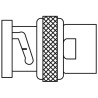 TE Connectivity BNC Series Coaxial Connector Cable Male BNC, 50 Ω, Straight Body, Solder Termination RBD-50-L-00