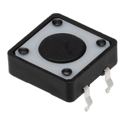 TE Connectivity Black Tactile Switch Button 0.5 mm, SPST 50mA 24 V dc, Surface FSM100
