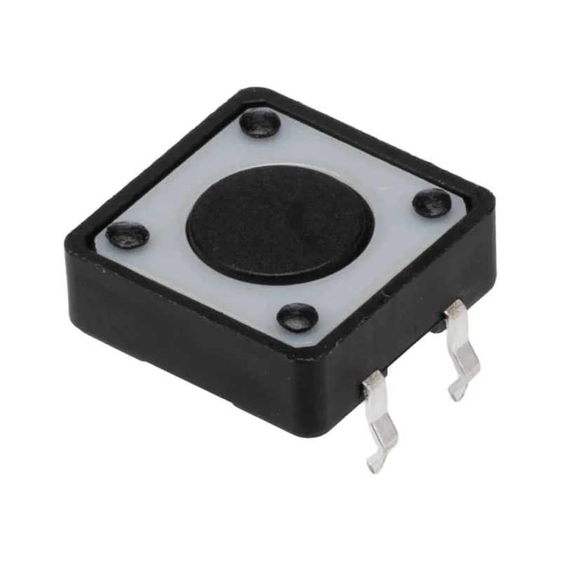 TE Connectivity Black Tactile Switch Button 0.5 mm, SPST 50mA 24 V dc, Surface FSM100
