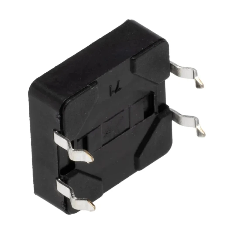TE Connectivity Black Tactile Switch Button 0.5 mm, SPST 50mA 24 V dc, Surface FSM100