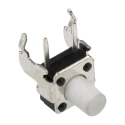 TE Connectivity IP67 White Tactile Switch Button, 4.24 mm Actuator Length, SPST 50mA 24 V dc, Through Hole Mount 1-1825027-7