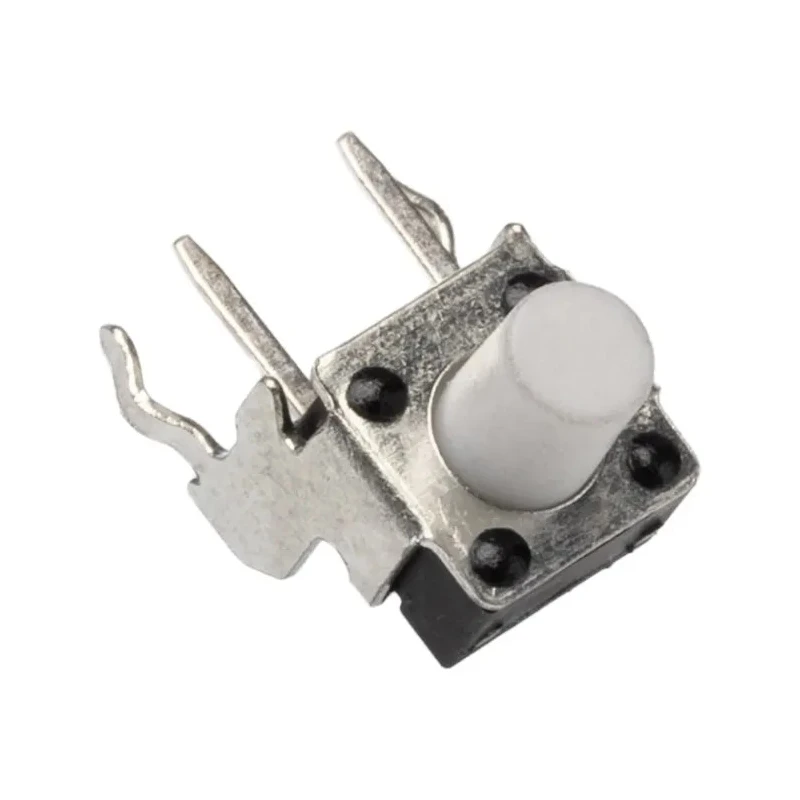 TE Connectivity IP67 White Tactile Switch Button, 4.24 mm Actuator Length, SPST 50mA 24 V dc, Through Hole Mount 1-1825027-7
