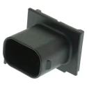 TE Connectivity Micro Quadlok System Automotive Connector Male Black Through Hole 4 Way Solder Termination 1-967657-1