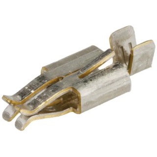 TE Connectivity Hermaphroditic Series Female Crimp Terminal, 5A Current, 22 AWG Min, 18 AWG Max, 11.9mm Length 2058302-1