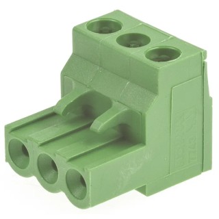 TE Connectivity Buchanan Series Pluggable Terminal Block 3-Contact 5 mm Pitch 1 Row 796640-3