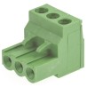 TE Connectivity Buchanan Series Pluggable Terminal Block 3-Contact 5 mm Pitch 1 Row 796640-3