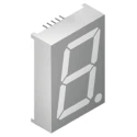 Kingbright 1 7 Segment LED Display Anode Red 260mcd Right Side 57 mm SA23-12SURKWA