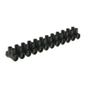CAMDENBOSS Terminal Strip 12-Way 10mm² Wire 57A Screw Terminal CTSOS434/12BK