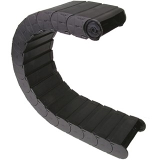 Igus Cable Trunking Black, 168mm Width x 64mm Depth, Length 1m, Minimum Bend Radius 200mm, Igumid GLW R167 W168mm