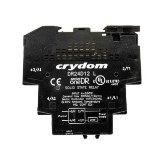 Crydom OneDR Solid State Interface Relay 600V AC DIN Rail Screw DR24D12