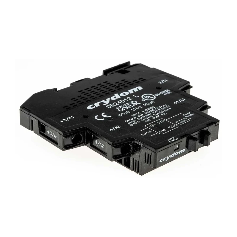 Crydom OneDR Solid State Interface Relay 600V AC DIN Rail Screw DR24D12