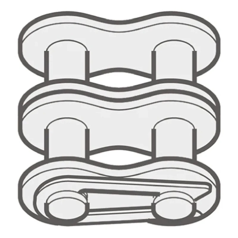 Renold Roller Chain Link Riveted Pin Type with 11.7mm Roller Diameter 08B2S26