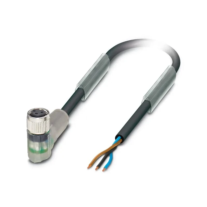 Phoenix Contact Sensor Actuator Cable Female 3 way M8 Right Angle to 3 way Angled Socket M8, 10 m 1683594