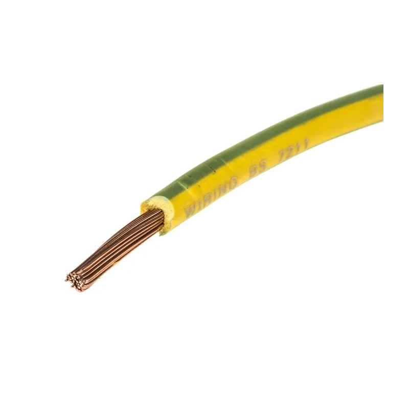 Lapp ÖLFLEX® H07Z-K 90° Series Yellow Green 2.5 mm² Hook Up Wire 100 m LSZH 4726002