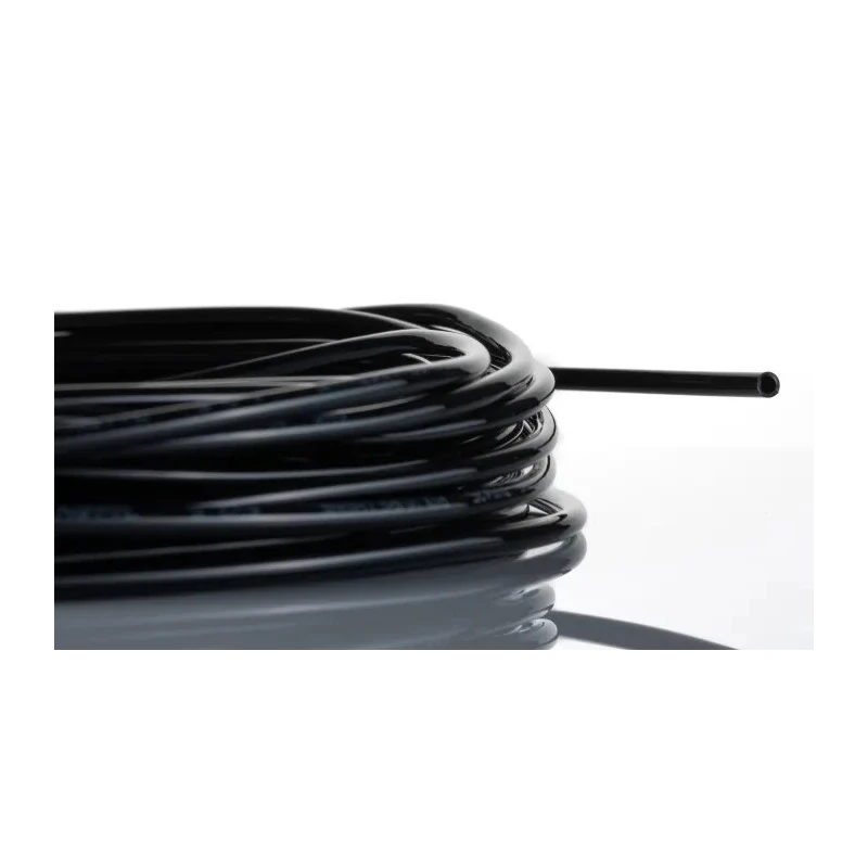 SMC Compressed Air Pipe Black Polyurethane 4 mm Outside Diameter 2.5 mm Inside Diameter 20 m Length TU0425B-20