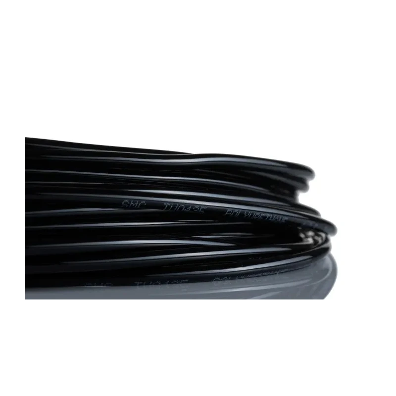SMC Compressed Air Pipe Black Polyurethane 4 mm Outside Diameter 2.5 mm Inside Diameter 20 m Length TU0425B-20