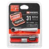 Facom Screwdriver Bit Set 31 Pieces Steel, Hex, Phillips, Pozidriv, Slotted, Torx, 1/4 in Drive, Overall Length R.PEJ31PB
