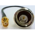Mobilemark CA120 Series Coaxial Cable Female SMA to Female N Type 50 Ω 3 m 