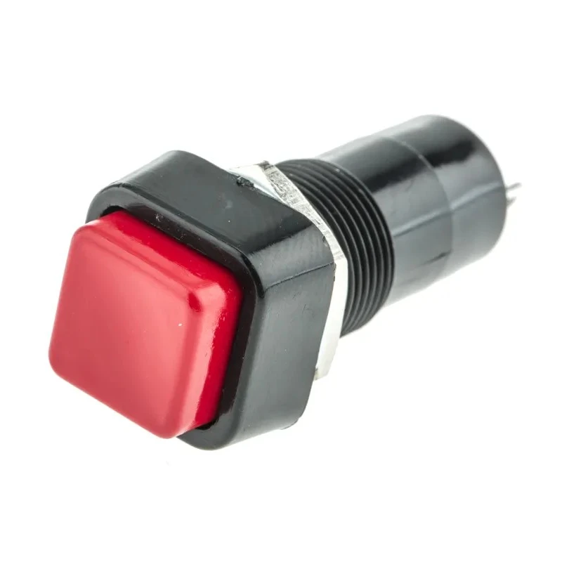 Lumberg Push Button Switch, Latching, Panel Mount, 12 mm Cutout, SPST, IP40, IP67, 250 V ac PBS-001A-3