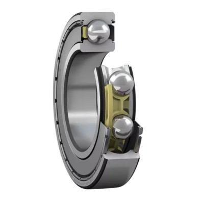 SKF 1 Row Deep Groove Ball Bearing, 30 mm Inside Diameter, 72 mm Outside Diameter, Shielded, Non-Metallic Cage E2.6306-2Z/C3