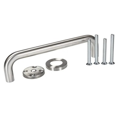 RS PRO Stainless Steel Silver Arch Shape Door Handle 64.5 mm Height, 244 mm Length 726-4185