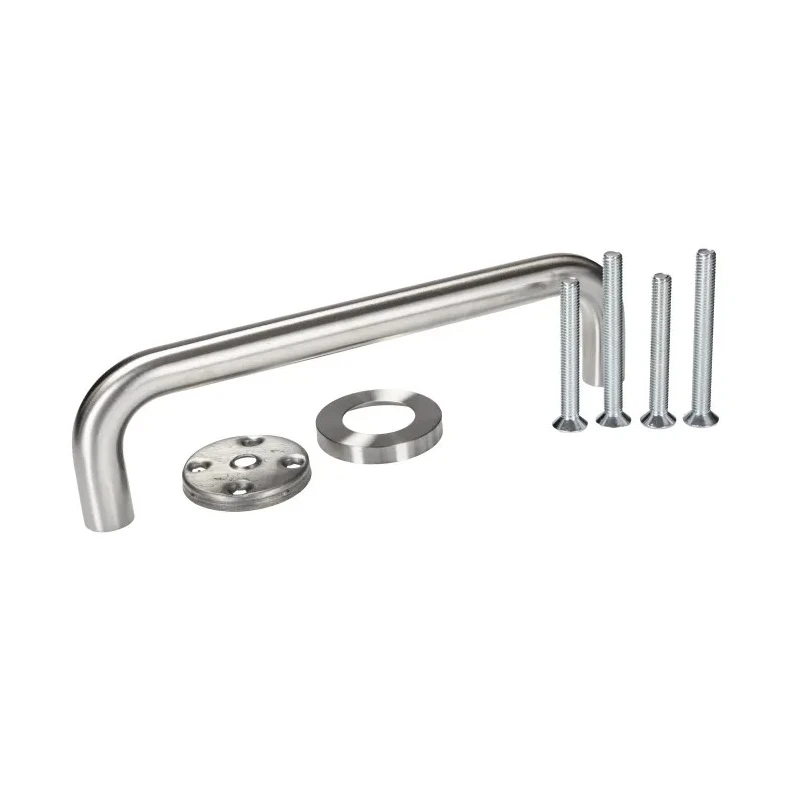 RS PRO Stainless Steel Silver Arch Shape Door Handle 64.5 mm Height, 244 mm Length 726-4185