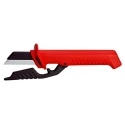 Knipex Cable Knife with Replaceable Blade VDE 1000V Approved, 190mm Overall Length, 50mm Stainless Steel Blade 98 56