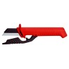 Knipex Cable Knife with Replaceable Blade VDE 1000V Approved, 190mm Overall Length, 50mm Stainless Steel Blade 98 56