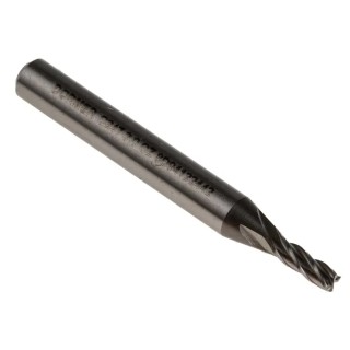 Dormer Cobalt High Speed Steel End Mill, 3 mm Cutter Diameter, 8 mm Cut Length, 6 mm Weldon Shank, Helical Flute C2473.0
