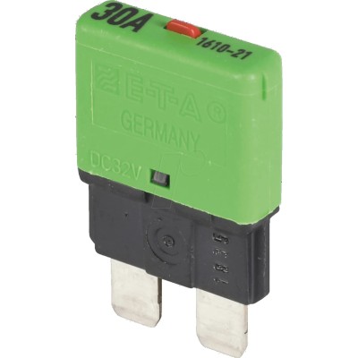 ETA Thermal Circuit Breaker 1-Pole, 30A Current Rating, 32 V dc 1616-21-30A