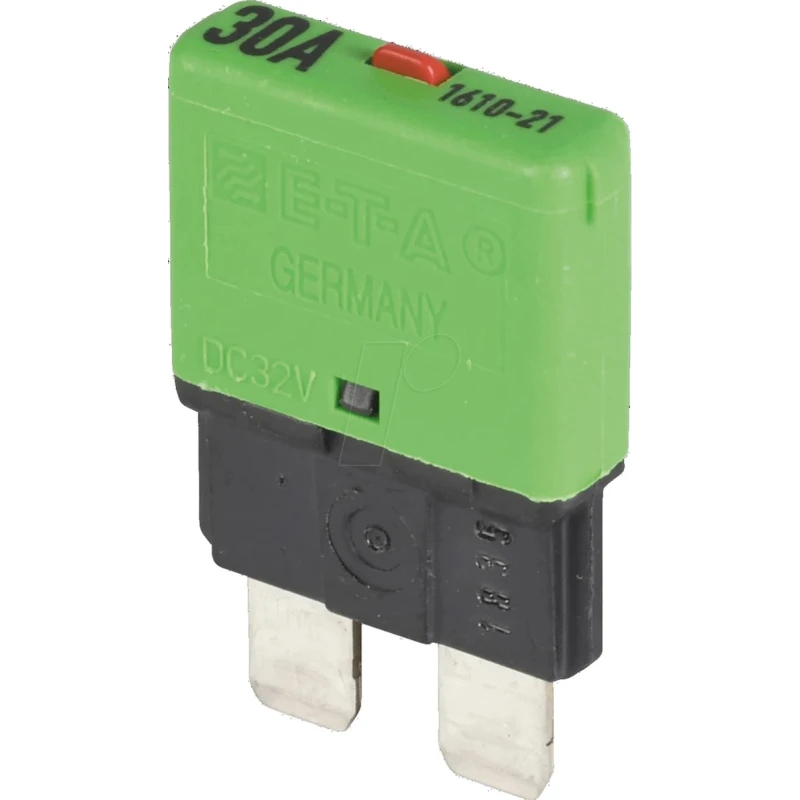 ETA Thermal Circuit Breaker 1-Pole, 30A Current Rating, 32 V dc 1616-21-30A