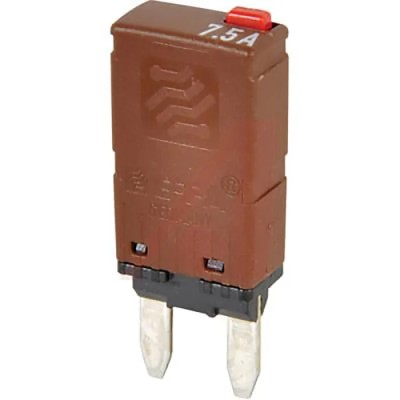 ETA Thermal Circuit Breaker 1-Pole Base Mount 7.5A Current Rating 12 V DC 50A Breaking Capacity 1616-21-7.5A