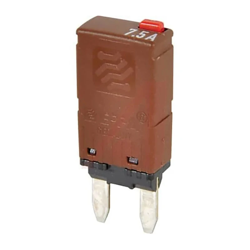 ETA Thermal Circuit Breaker 1-Pole Base Mount 7.5A Current Rating 12 V DC 50A Breaking Capacity 1616-21-7.5A