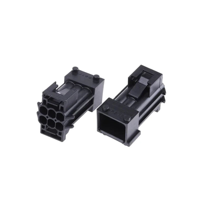 TE Connectivity Junior Power Timer Automotive Connector Male Black Cable 6 Way Solder Termination 1-965426-1