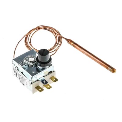 Altecnic Capillary Thermostat, Closes at 110 °C, Automatic Reset, SPDT Switch, 16 A, Panel Mount 733-4735