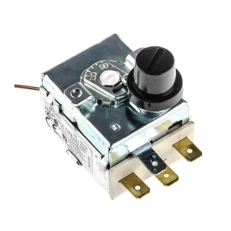 Altecnic Capillary Thermostat, Closes at 110 °C, Automatic Reset, SPDT Switch, 16 A, Panel Mount 733-4735