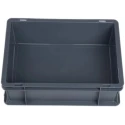 RS PRO 10L Grey Polypropylene Euro Containers 120mm x 300mm x 400mm 725-9158